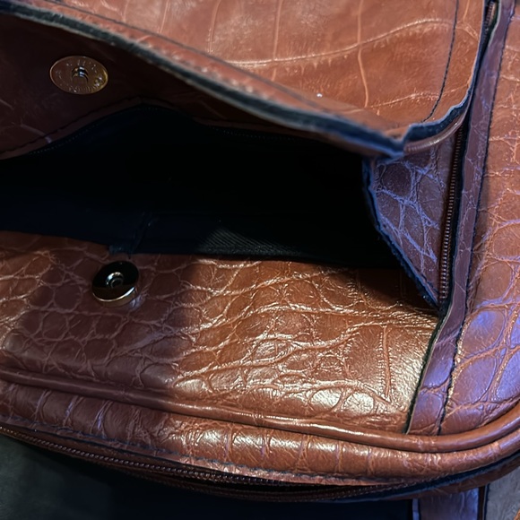 CORNELL💫 Tan Brown Animal Texture Crossbody Purse - Picture 8 of 11